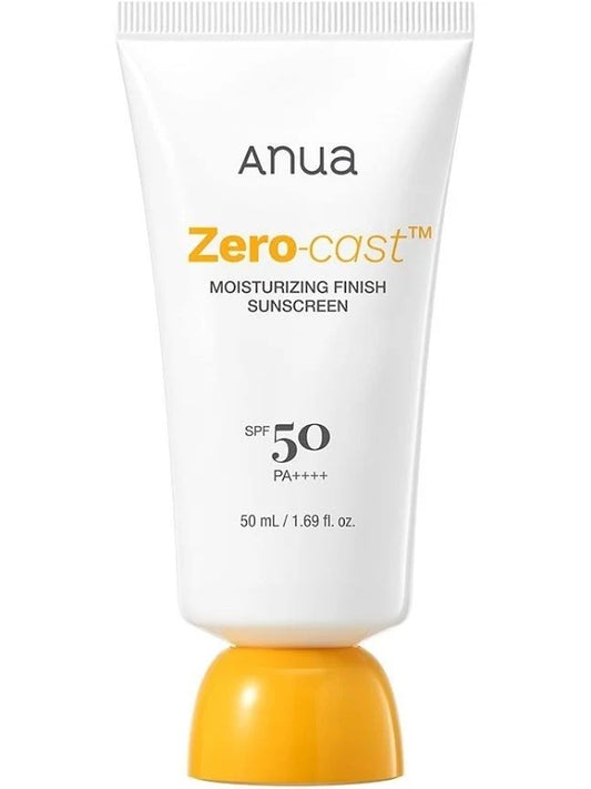 Anua Zero-Cast Moisturizing Finish Sunscreen SPF50